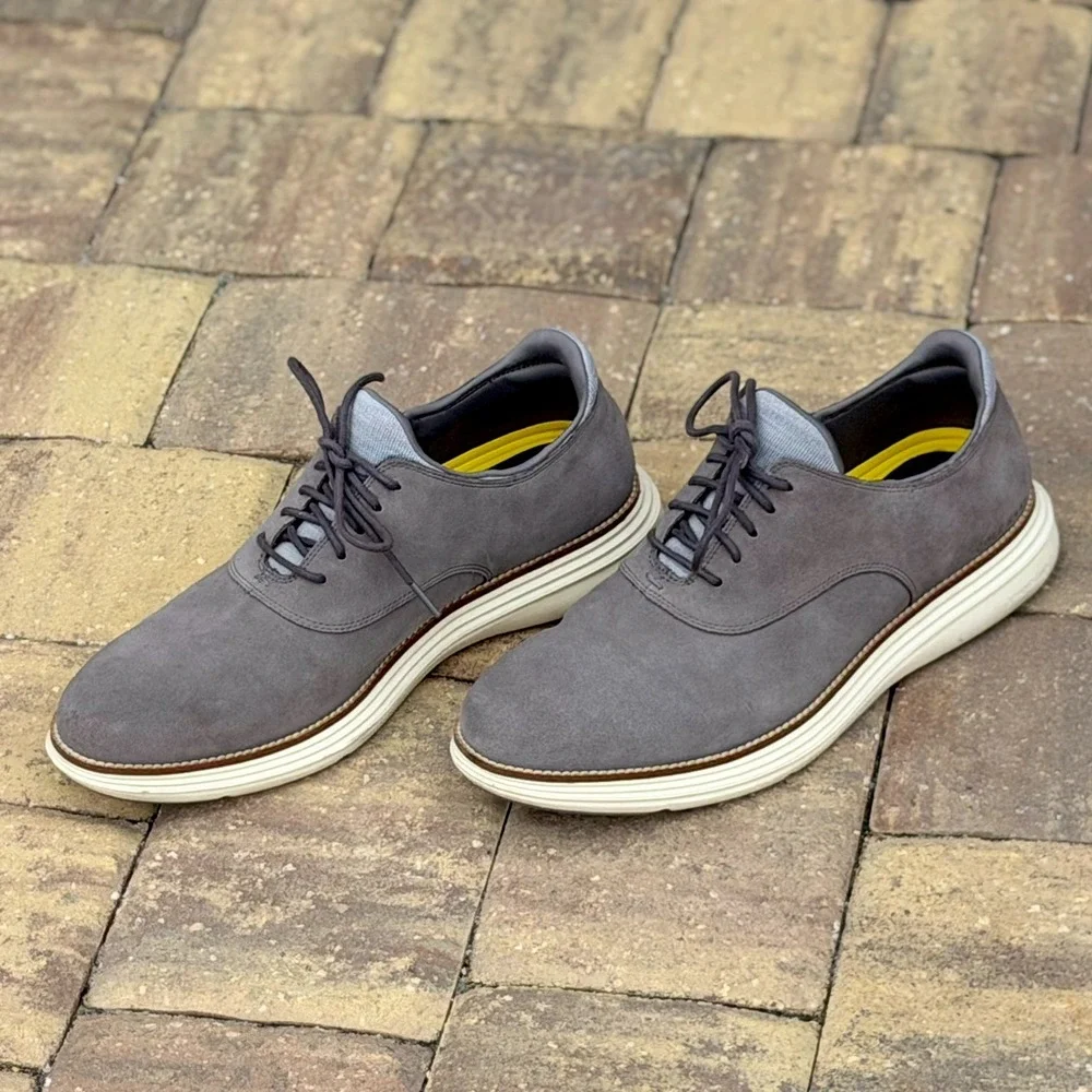 Cole Haan Original Grand 360 Oxford Men's Size 11.5M C32066 Suede Gray Lace Up